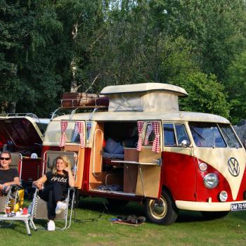 Campingbuss på Hedesunda camping