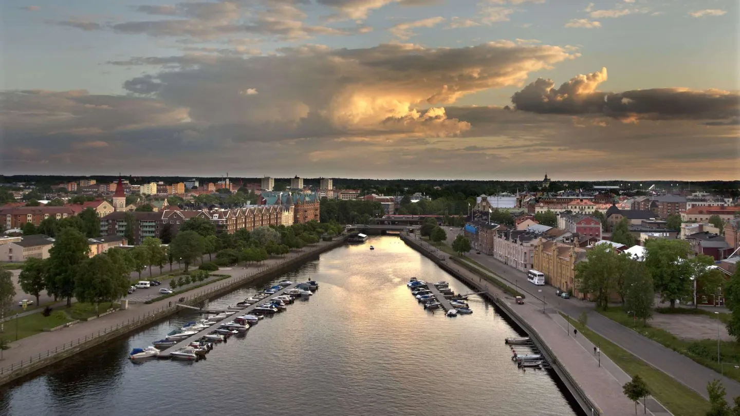 Gävle skyline Gavleån