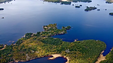 Dalälven rinner längst med grön kust