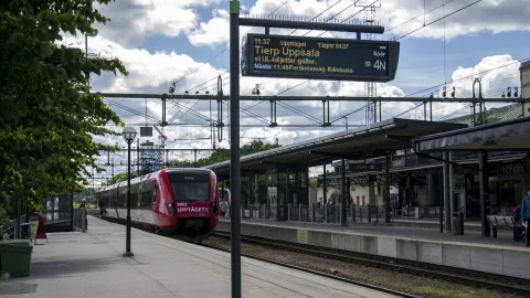 Tåg på Gävle Centralstation